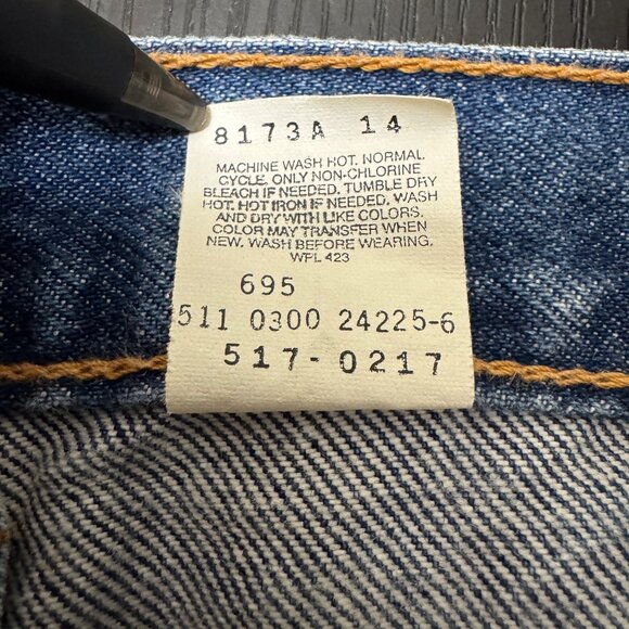 Vintage Levis 517 Jeans Men's 34x34 Blue Boot Cut Made in USA Denim Cowboy 2000 - Picture 5 of 11